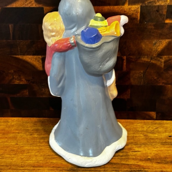 Vintage 1950's Santa Claus  Holding Child Ceramic Figurine Christmas Decoration - Picture 4 of 9